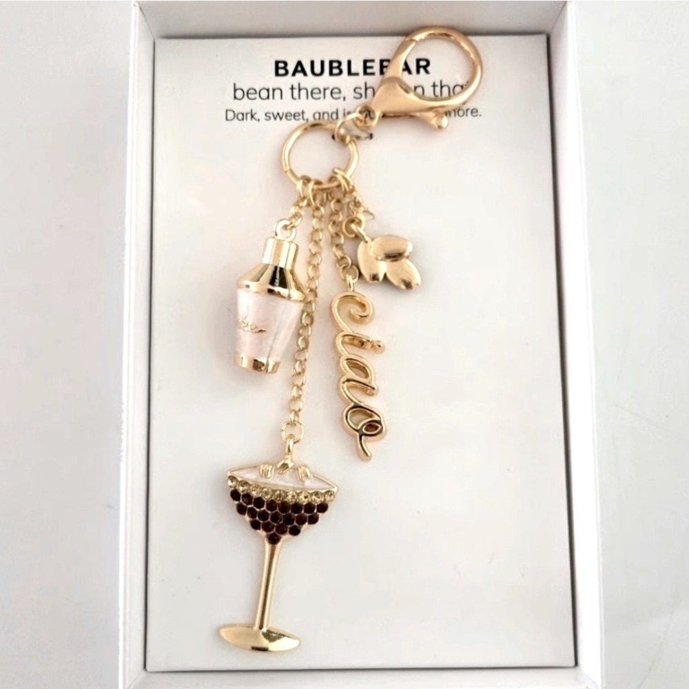 🤎🔹️BaubleBar🔹️ Espresso Martini Ciao Bag Charm Keychain